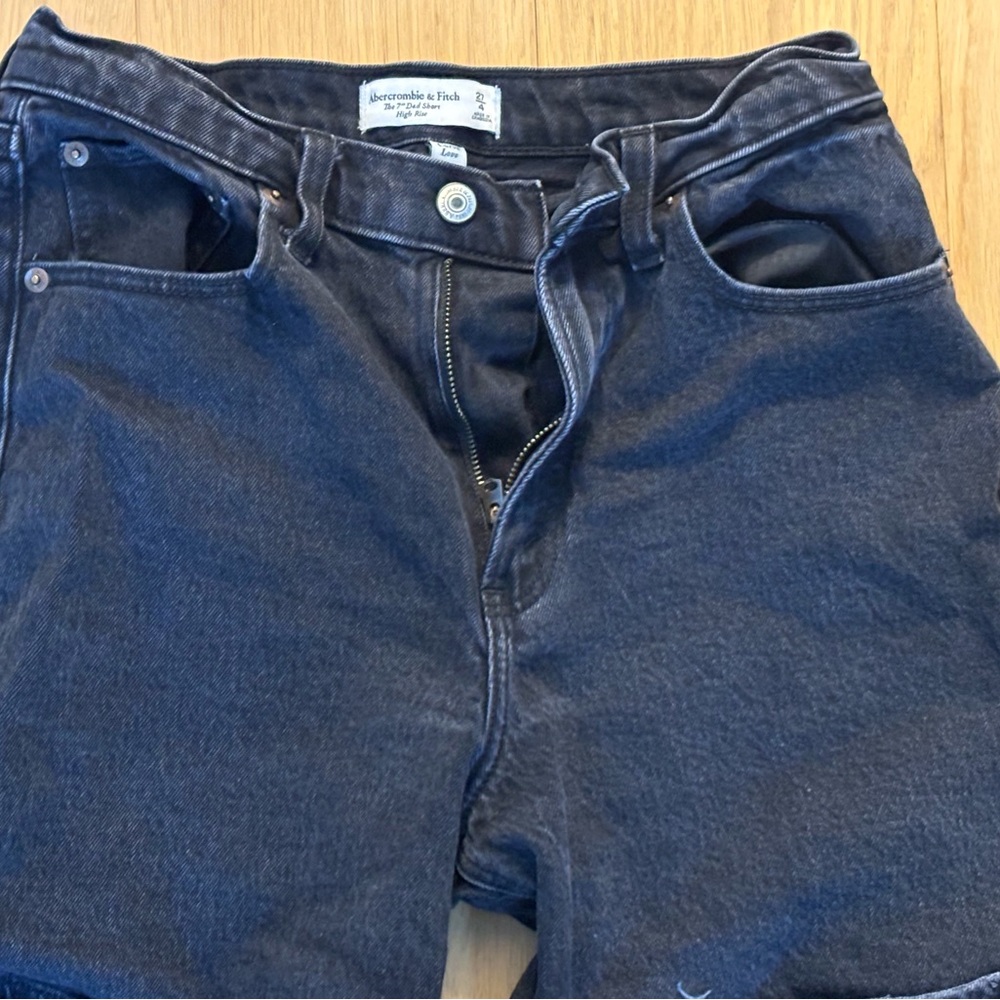 Abercrombie & Fitch Dark Gray Denim Shorts
